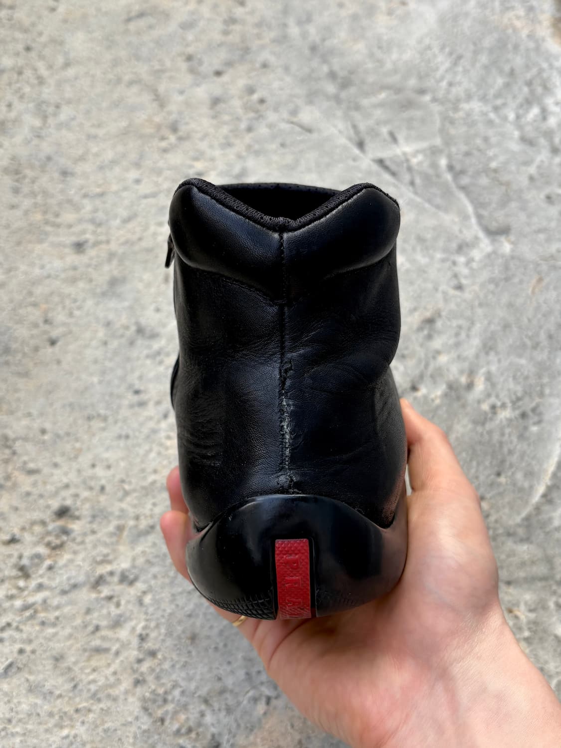 프라다 레더 집업 앵클부츠 (정품) 상품이미지6