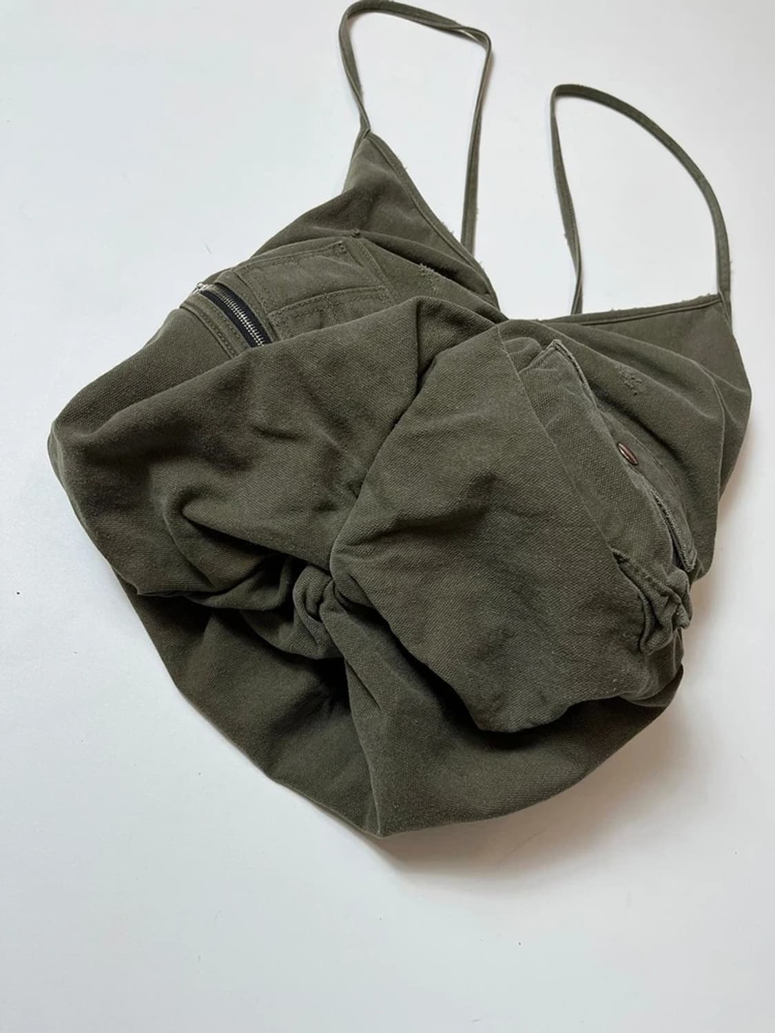 웰던 밀리터리 포켓 터치 토트 백 Q1415 상품이미지5