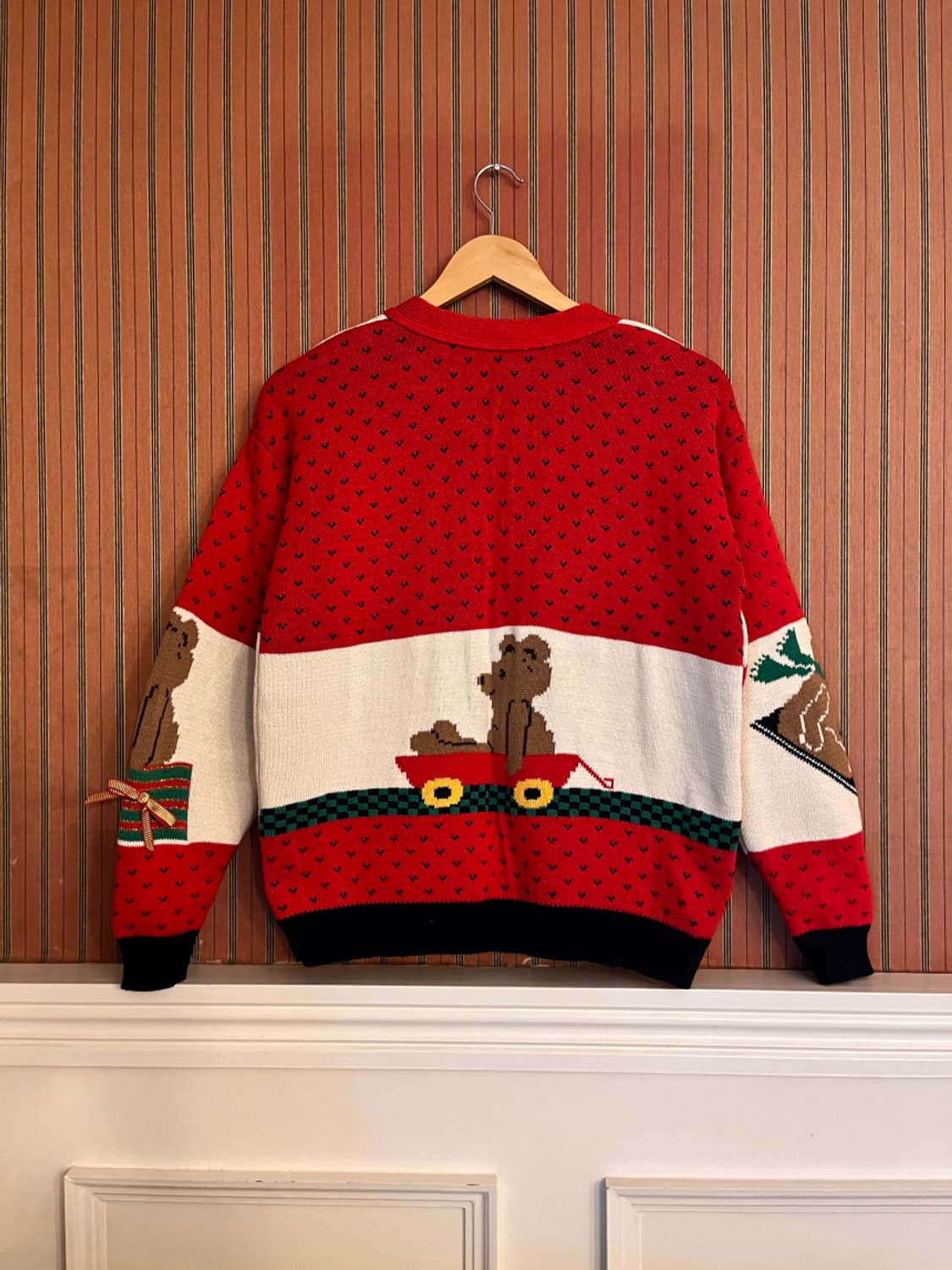 Sweater Loft 곰돌이 가디건 크리스마스 니트 상품이미지2