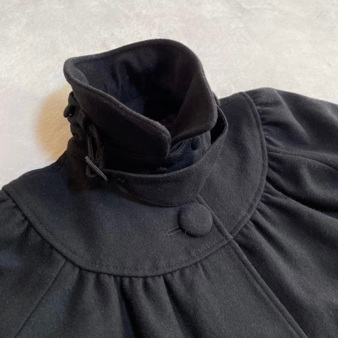 나노유니버스 일본 빈티지 숏코트 핀터레스트 사와코 케이프 코트 상품이미지3