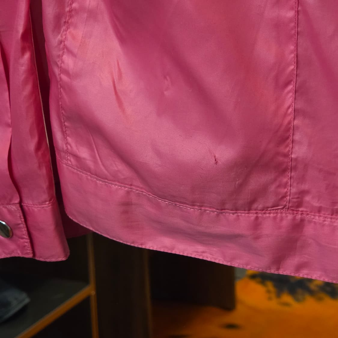 아디다스 핑크 삼선 바람막이 자켓 상품이미지4