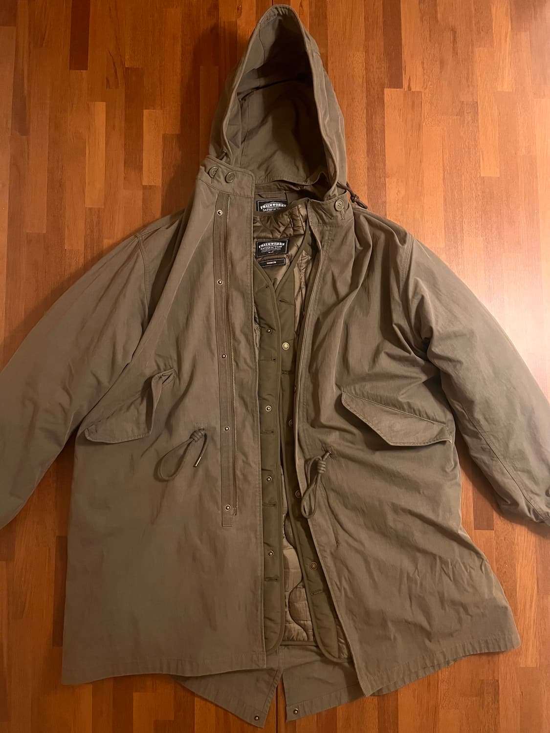 프리즘웍스 m65 피쉬테일 파카 olive컬러  상품이미지1