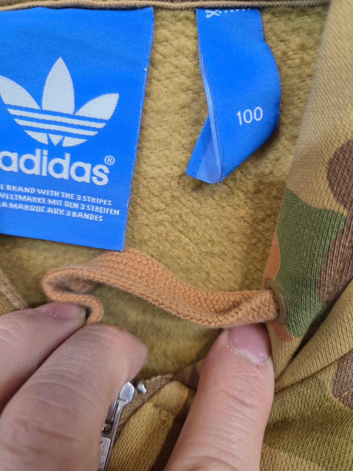 아디다스 카모 기모 후드집업 100 상품이미지3