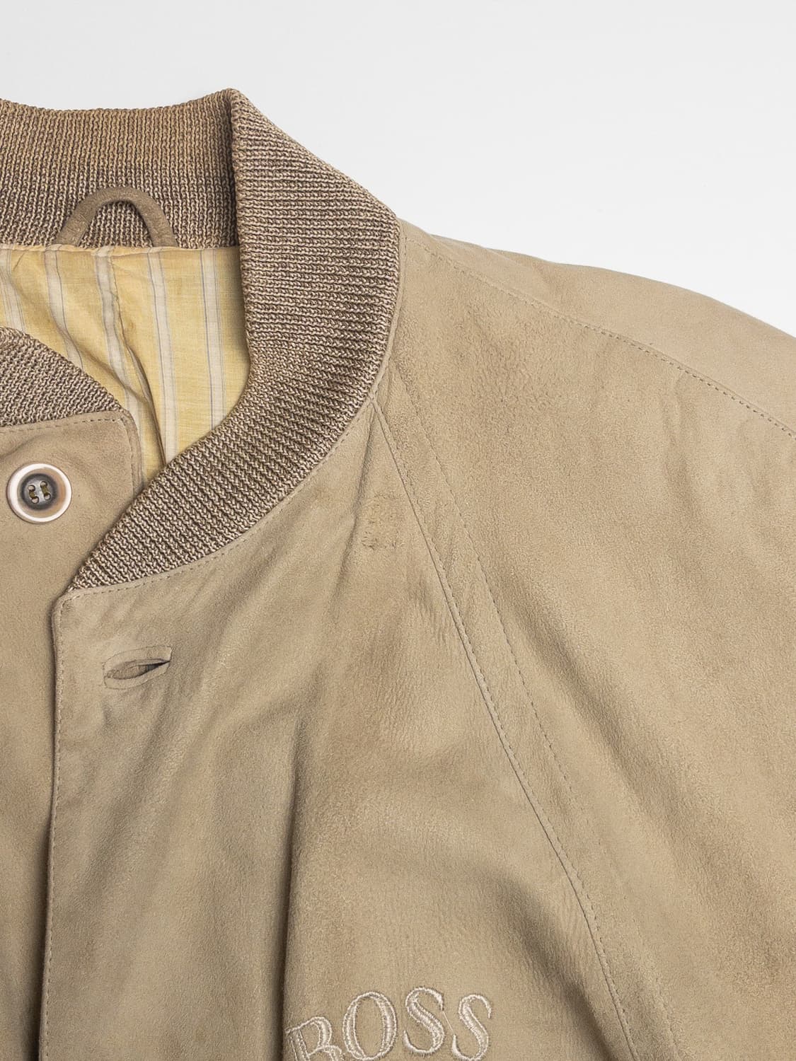 80’s Hugo Boss 스웨이드 레더 봄버 자켓 상품이미지3