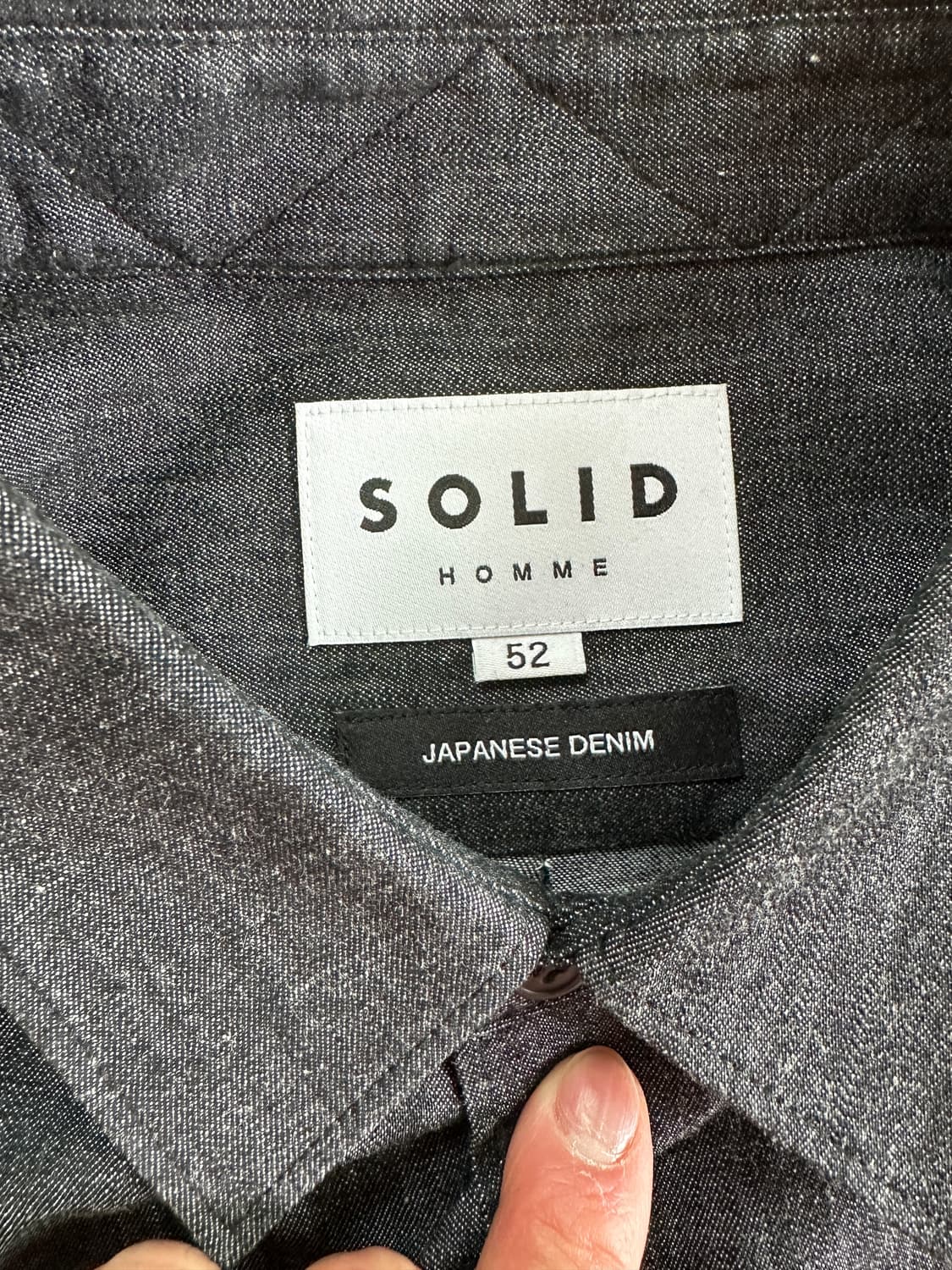 (52 1회착) 솔리드옴므 25ss 라이트 데님 셔츠 상품이미지6