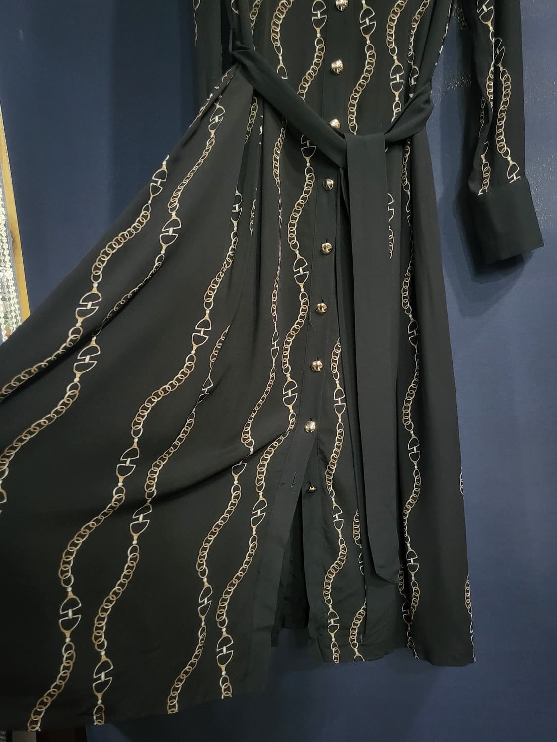 마시모두띠 체인 패턴 벨트 원피스 상품이미지6