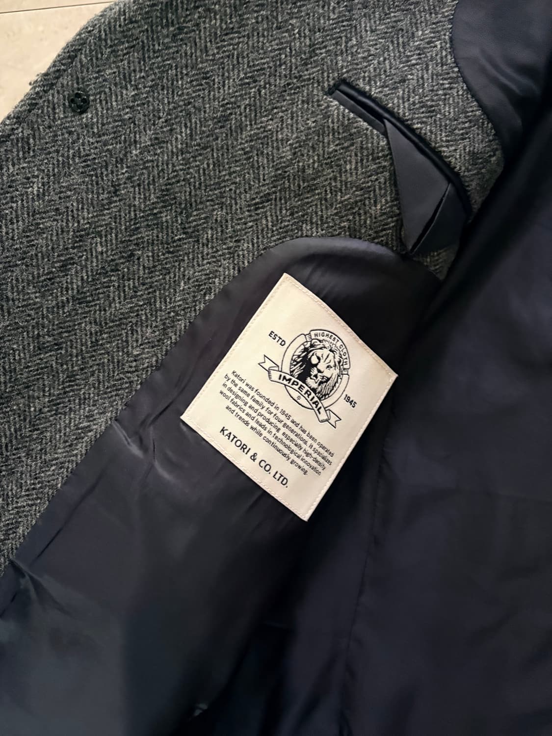 리넥츠 남성 헤링본 자켓(4size) 상품이미지4