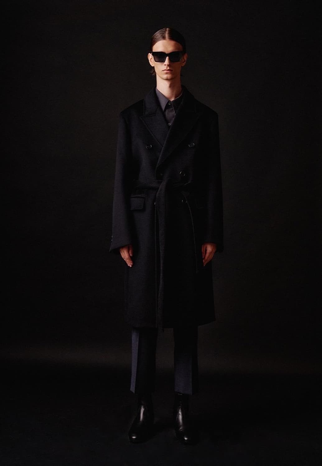 토니웩 블랙 더블 코트 L 상품이미지1