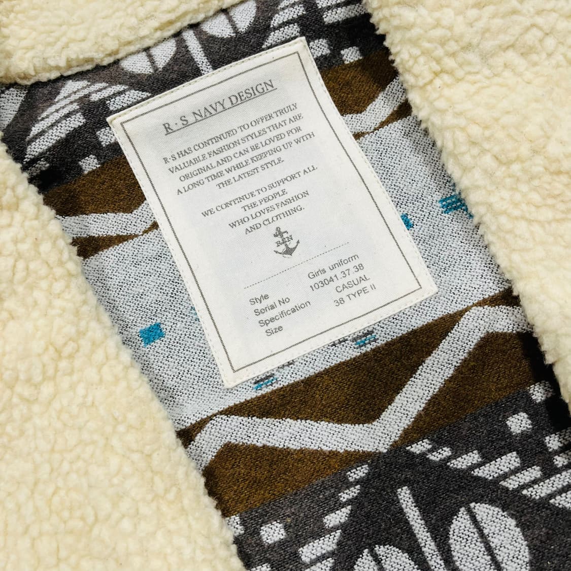 R.S Navy Navaho Sherpa Searing Jacket 상품이미지4