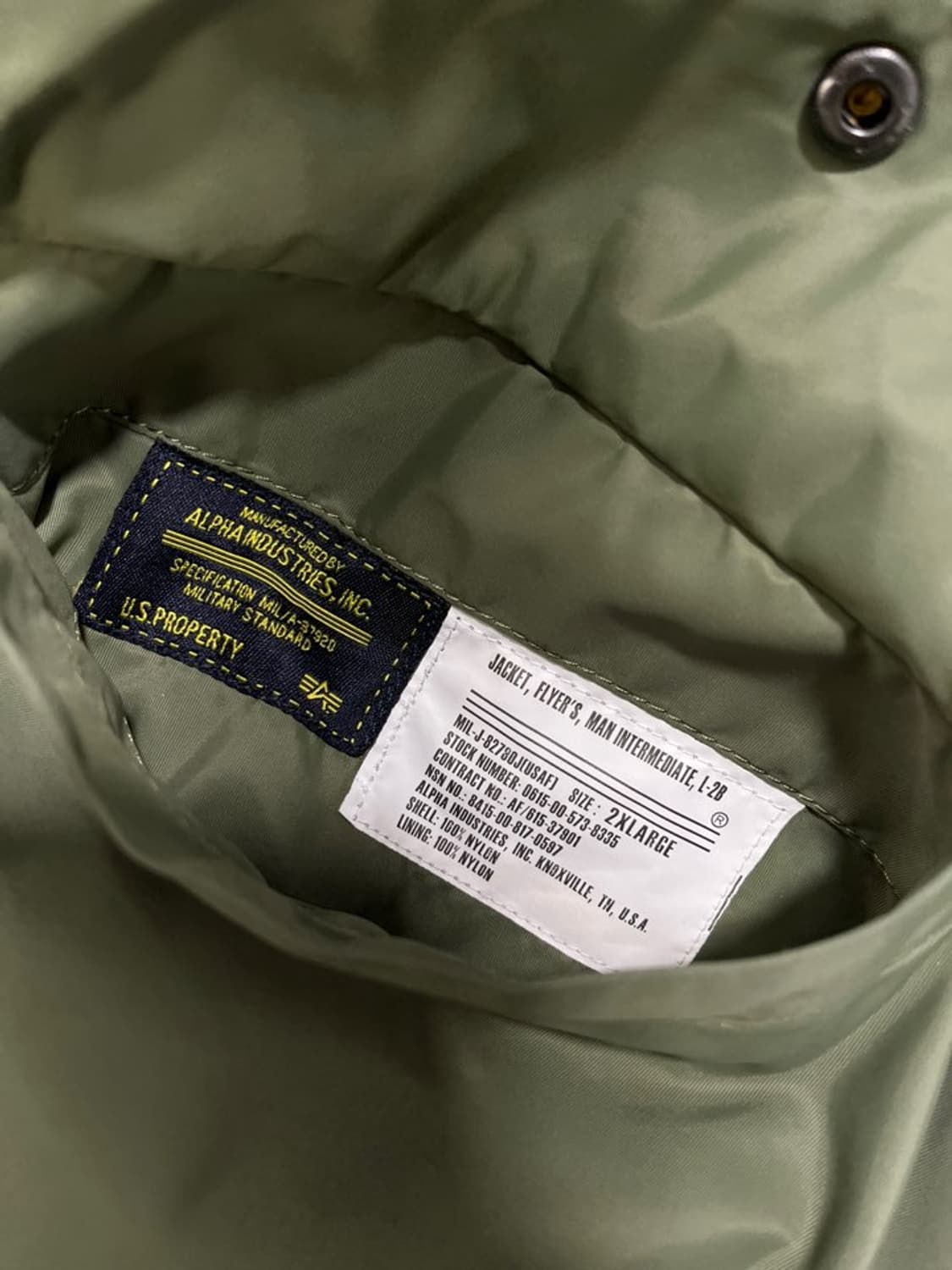 알파인더스트리 L-2B 항공점퍼/#3044 상품이미지7