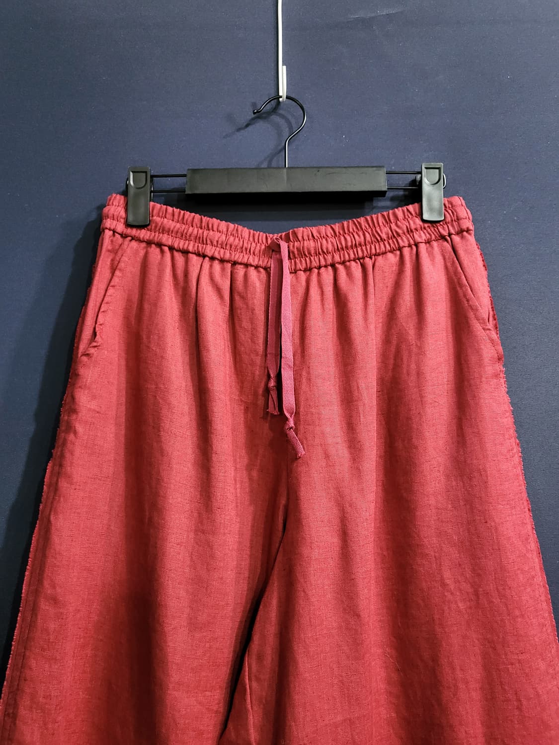 린넨100 밴딩 와이드 팬츠(새상품) 상품이미지2