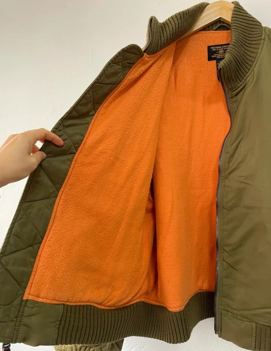 폴로진스 컴퍼니 남성 기모플라이트점퍼
 상품이미지4