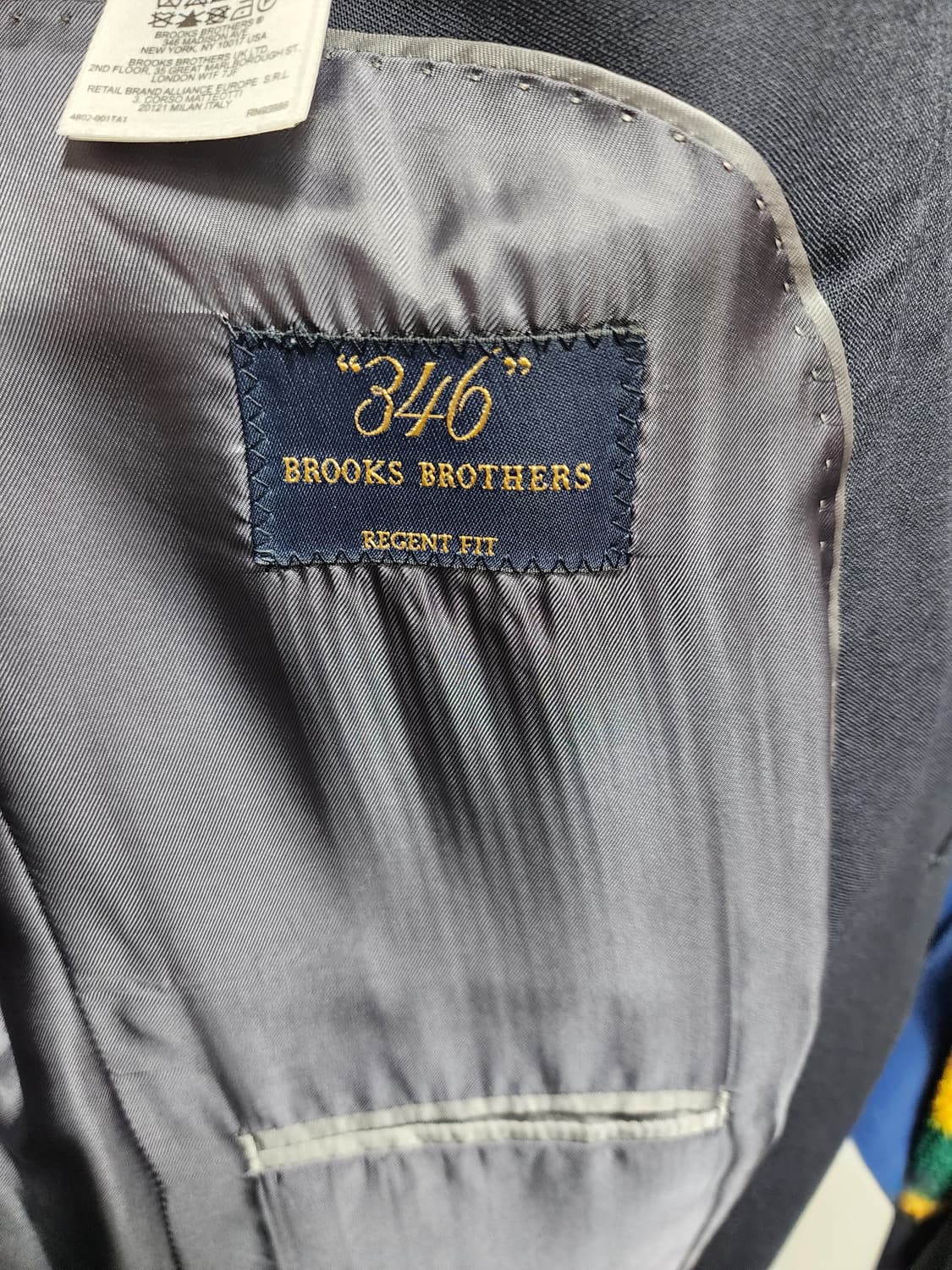 브룩스 브라더스 모직 네이비 블레이저  상품이미지6