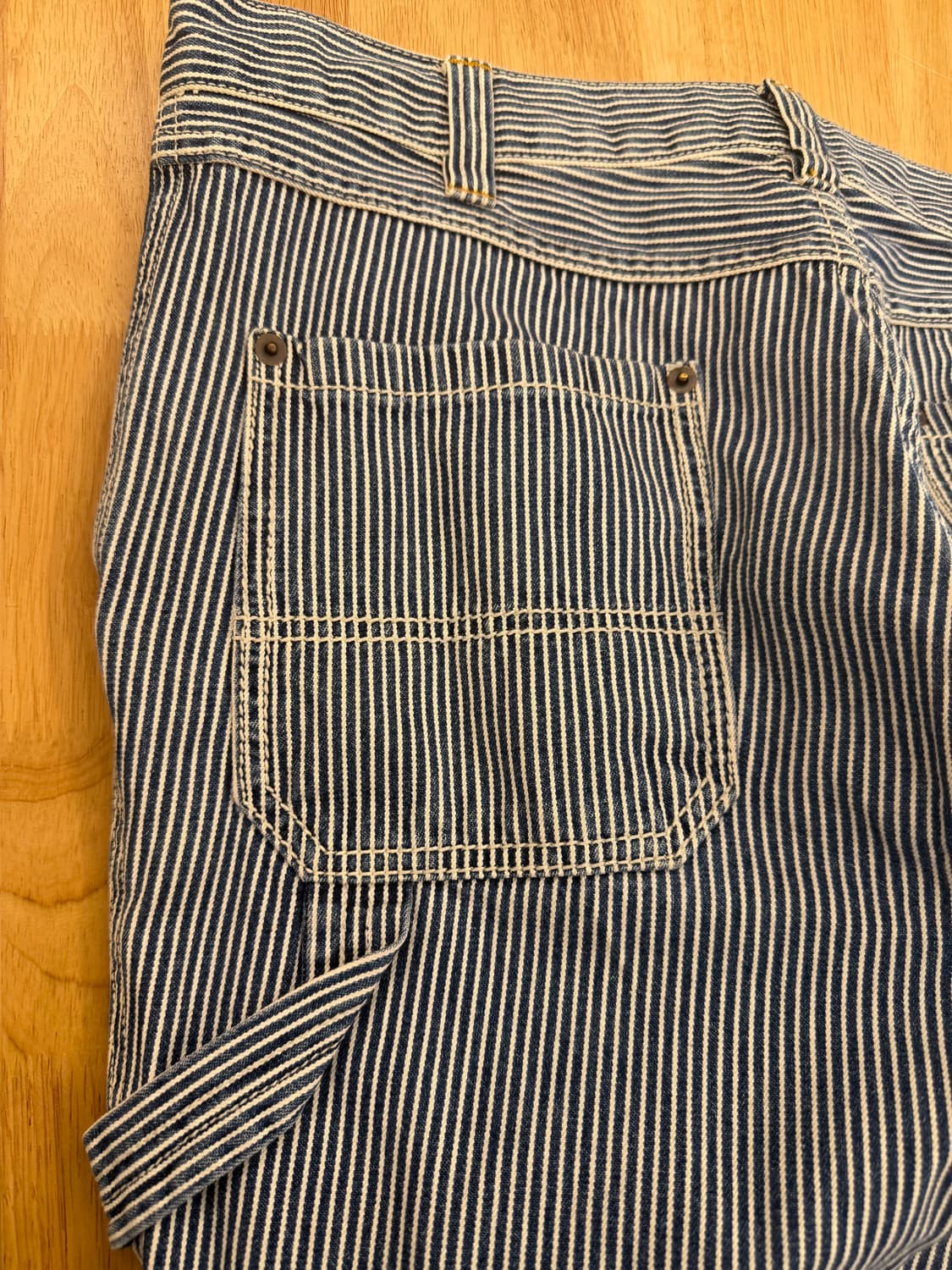 꼼사이즘 카펜터 스트라이프 데님팬츠 상품이미지3