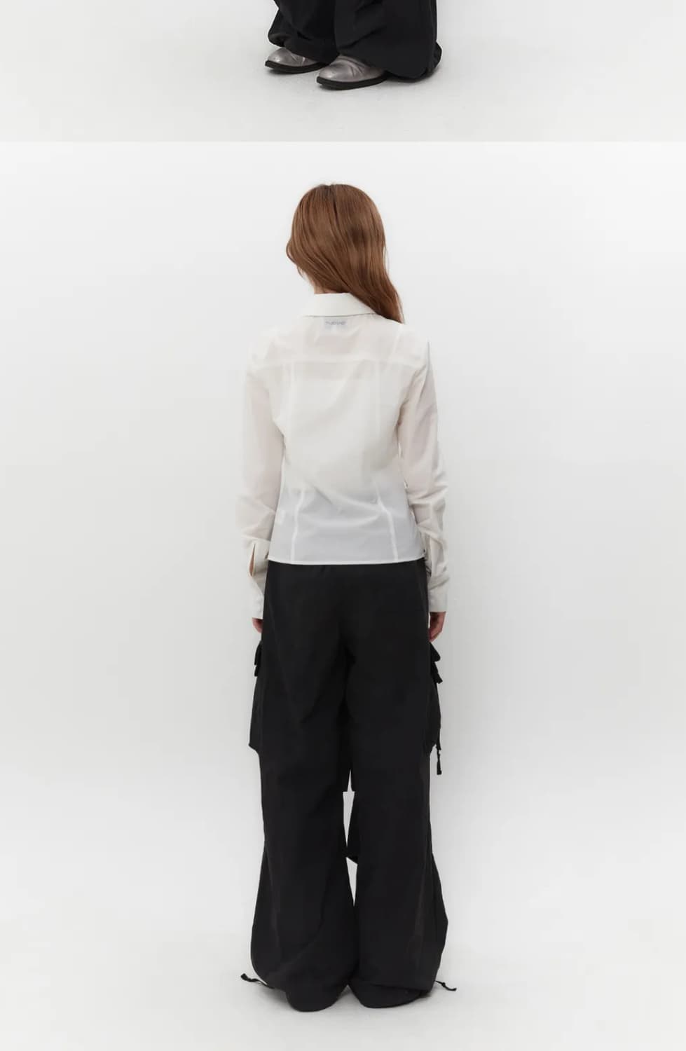 뚜오미오 shirred slim shirt 상품이미지3