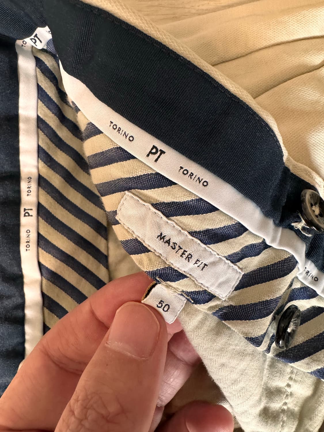 피티 토리노 pt torino치노 팬츠 아이보리 마스터 핏 50 상품이미지8