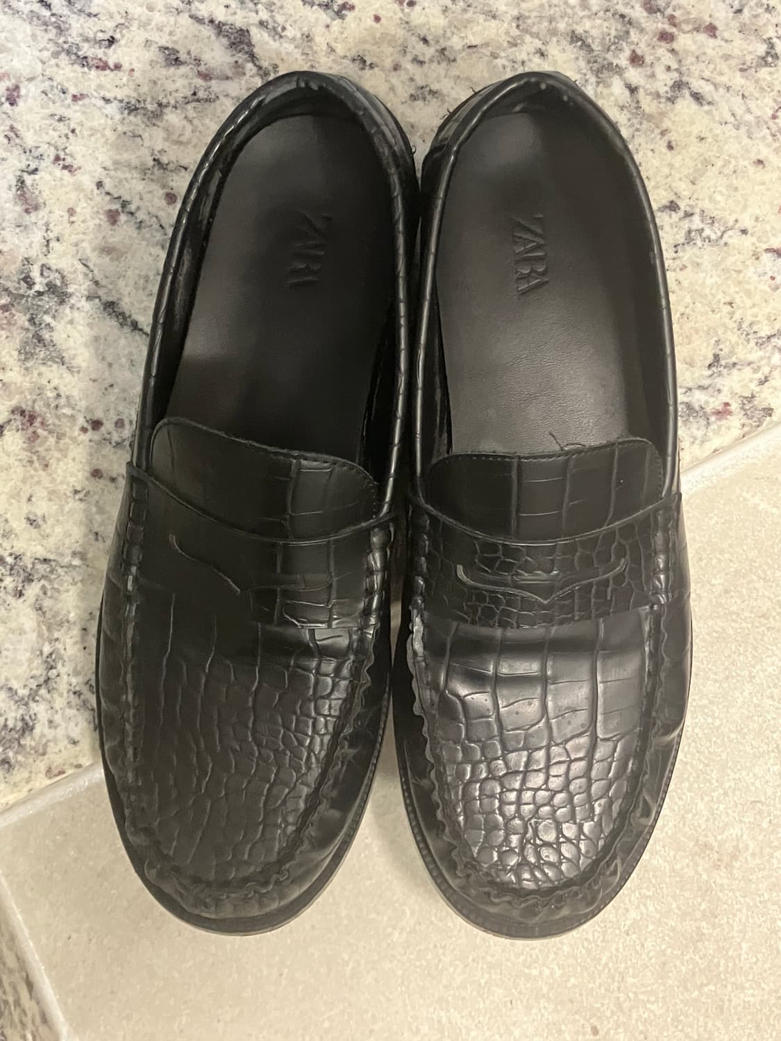 (270) 자라 로퍼 블랙 상품이미지1