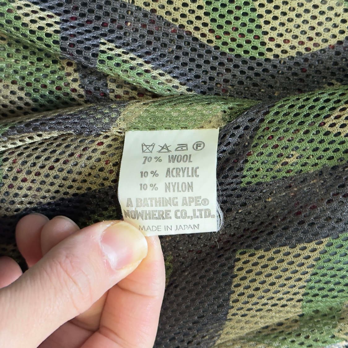 90s 베이프 울 트위드 체크 자켓 상품이미지7