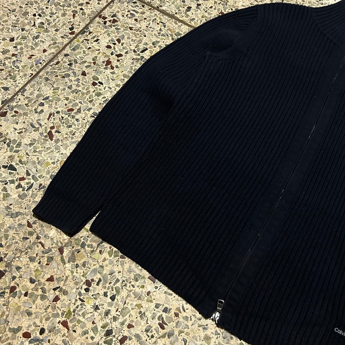 켈빈 클라인 (Calvin  Klein) 네이비 집업 니트 상품이미지4