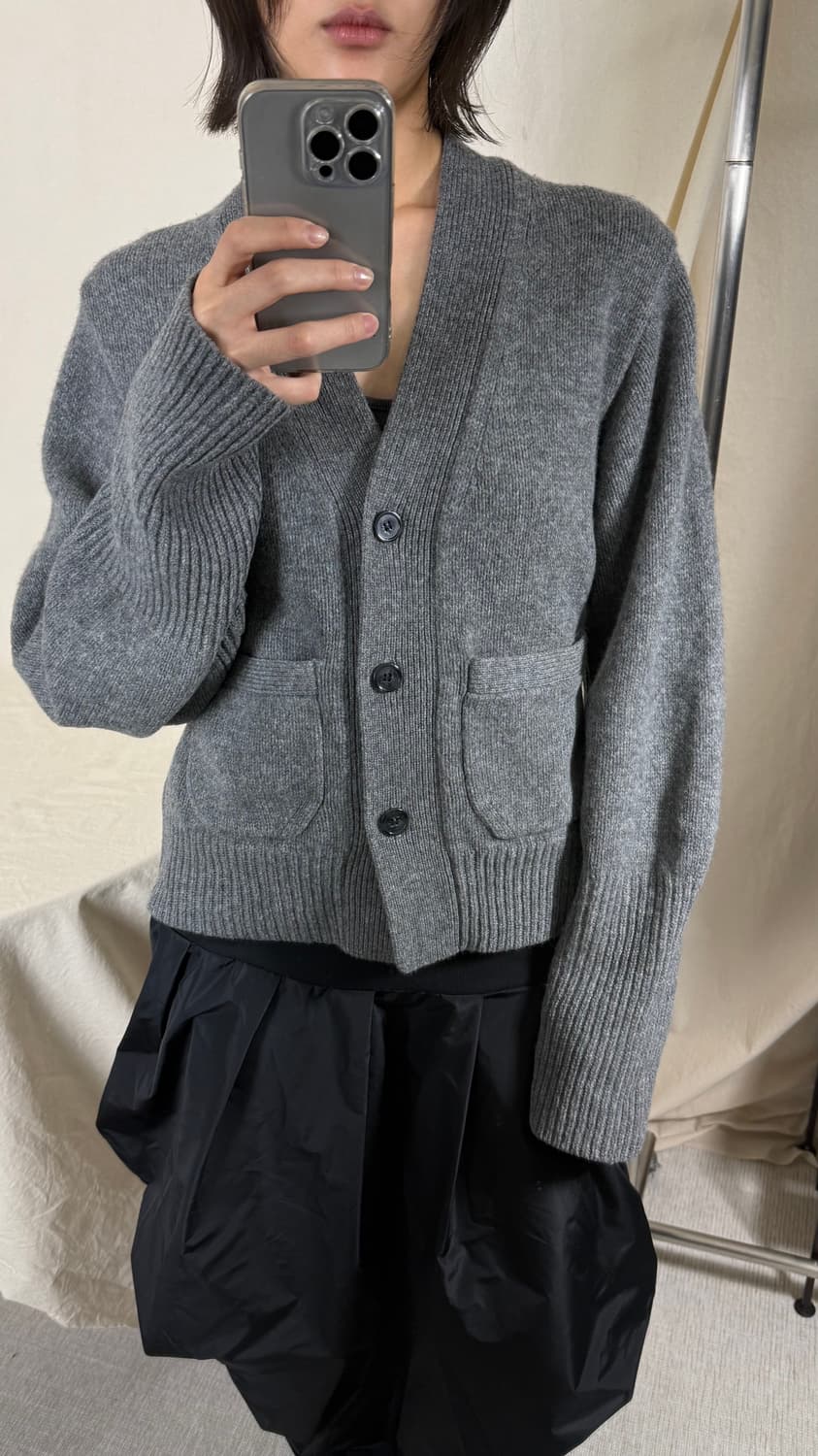 Adam et Rope 울 캐시미어 니트 가디건 상품이미지2