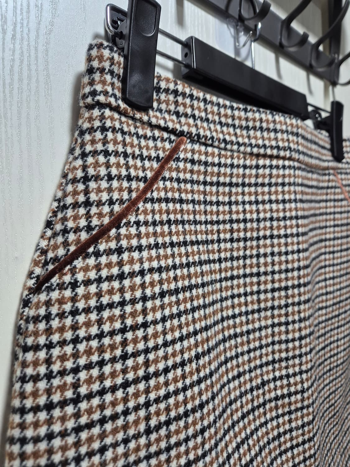 (세일)(새상품)NAIN 나인 체크 패턴 미니 스커트 상품이미지2