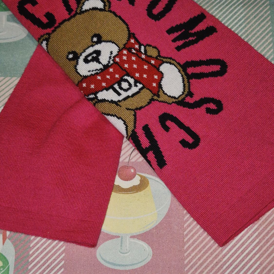 이탈리아 모스키노 테디베어 울 머플러 상품이미지9