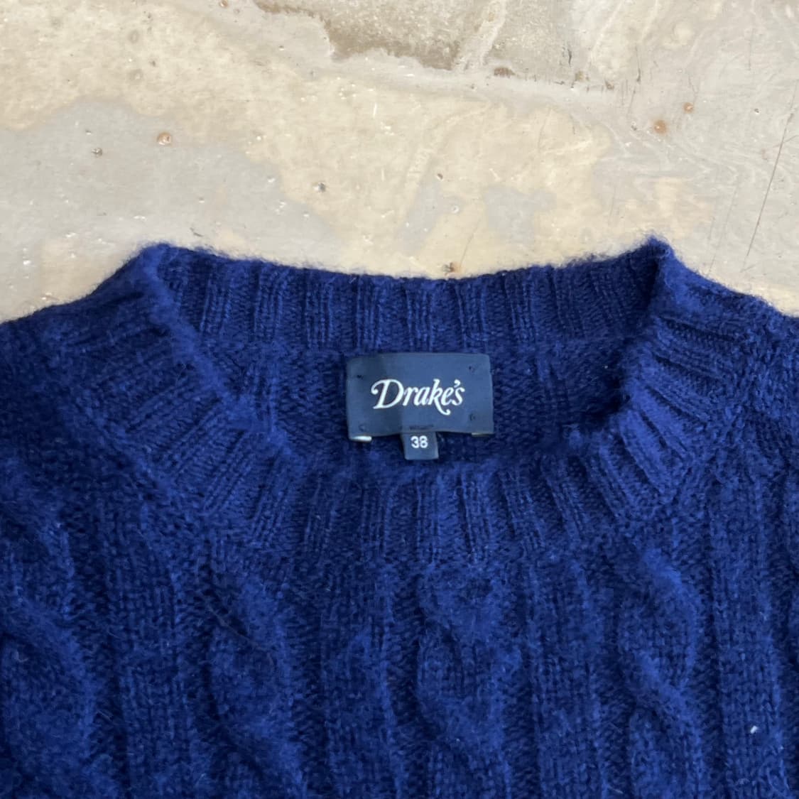 38 드레익스 여성용 퓨어울 네이비 니트 상품이미지4