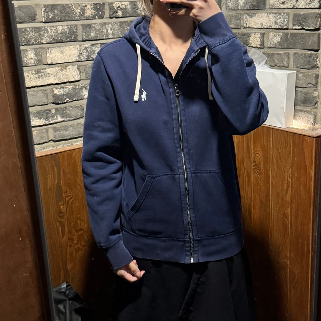 S) 폴로 랄프로렌 써멀 후드집업 네이비 상품이미지9