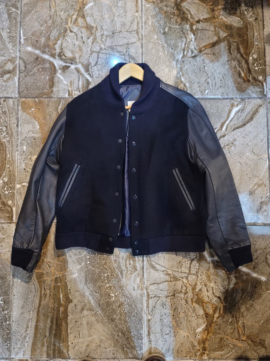 나나미카 소가죽 바시티 자켓  상품이미지1