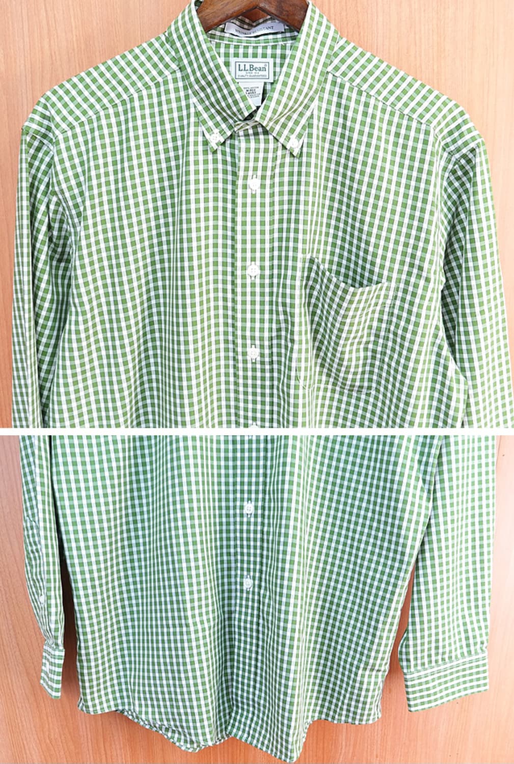 L.LBEAN 엘엘빈 코튼100 % 깅엄 체크남방  상품이미지3