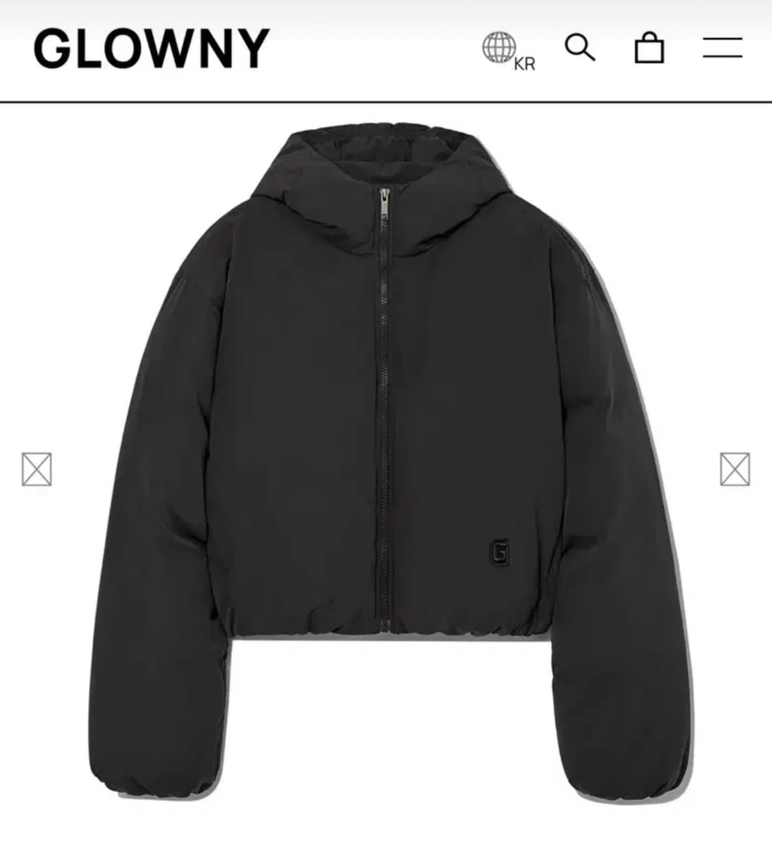 Glowny puffer jacket charcoal 상품이미지1