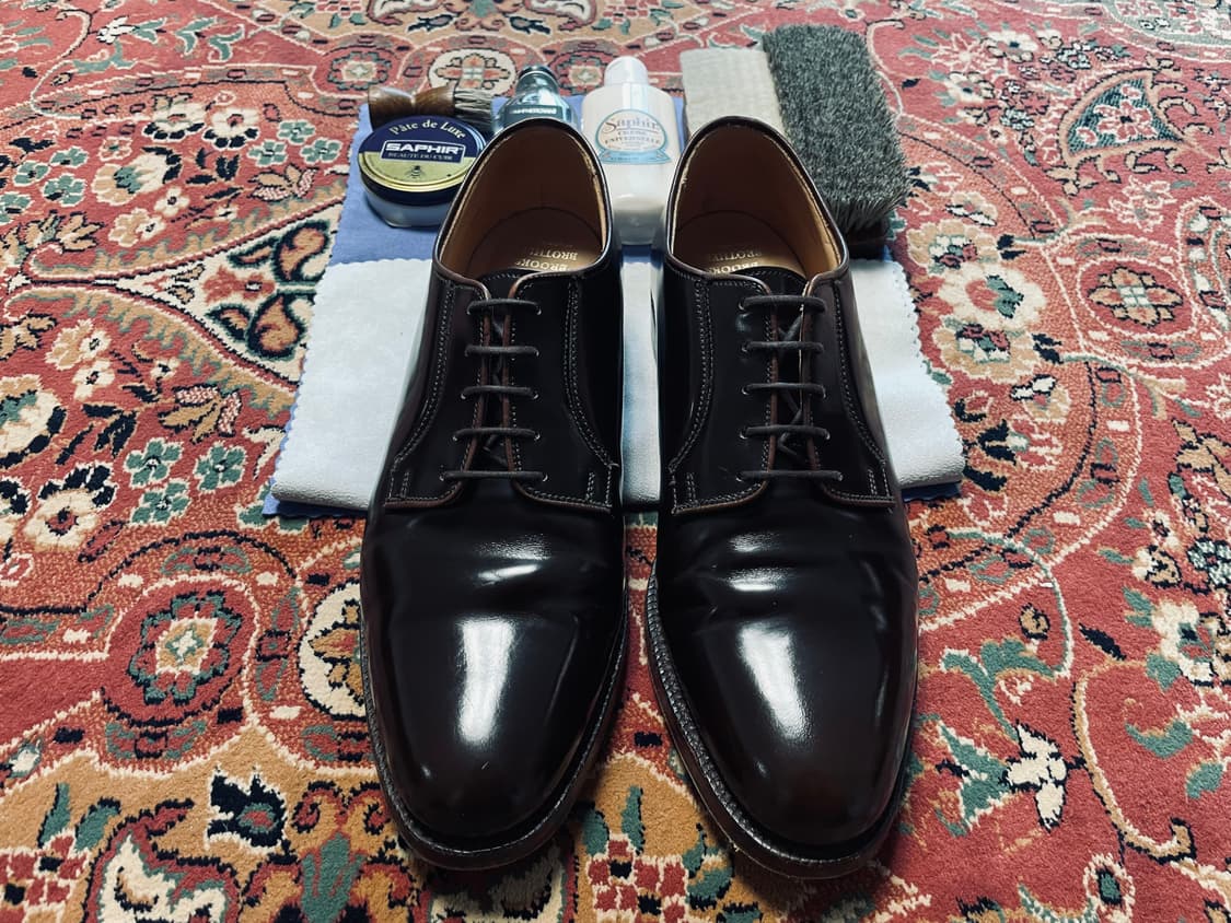 브룩스브라더스 플레인토 코도반 더비 9.5d(알든 맛) 상품이미지1