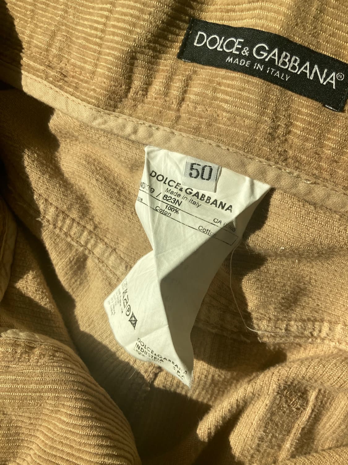 DG 베이지 코듀로이 팬츠 상품이미지3