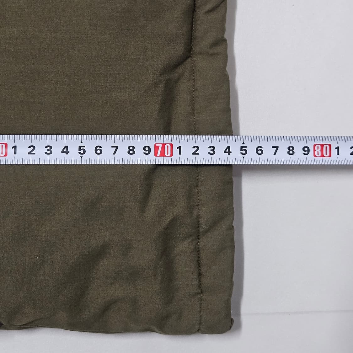 100 빈폴 구스다운 하프 패딩 카키 올리브 상품이미지7