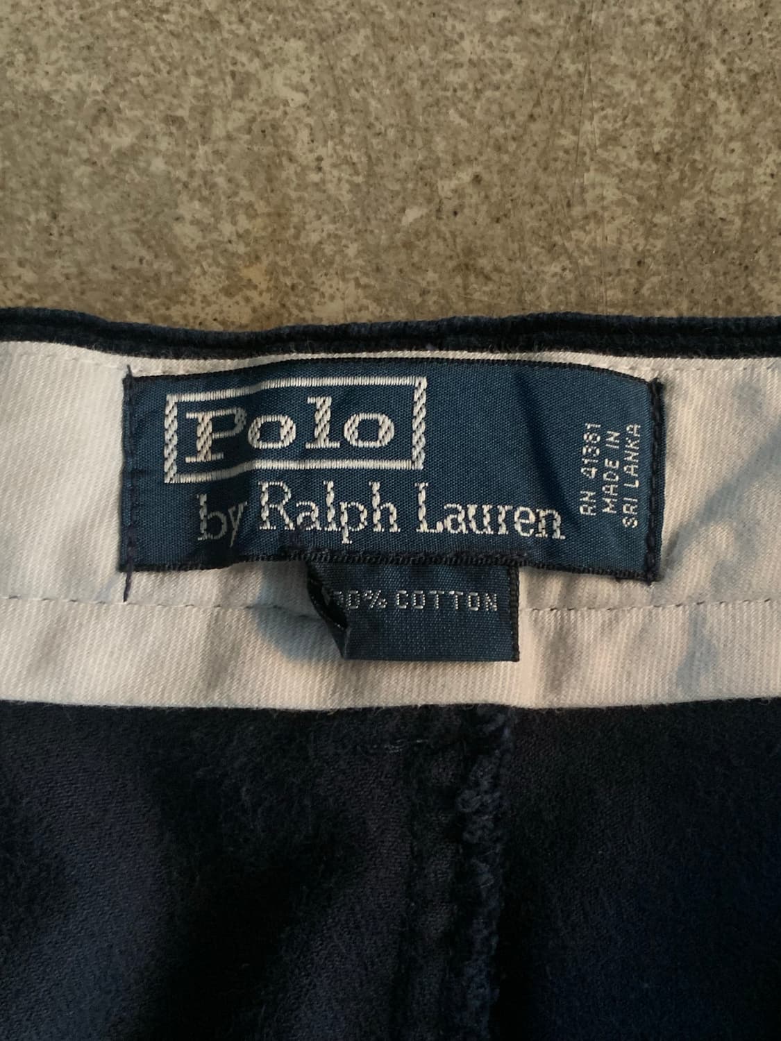 폴로 랄프로렌 플레인 프론트 코듀로이 팬츠 네이비 36X32 상품이미지4