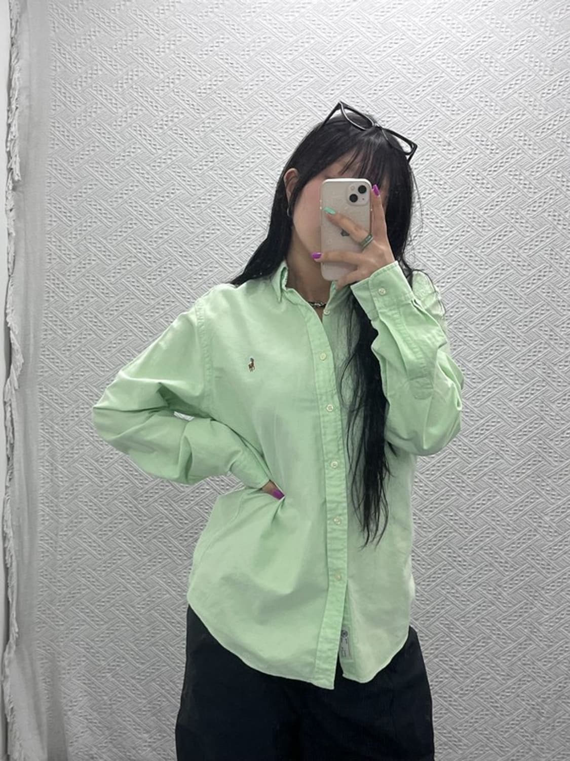 폴로 랄프로렌 피스타치오 그린 셔츠 L C06945 상품이미지1