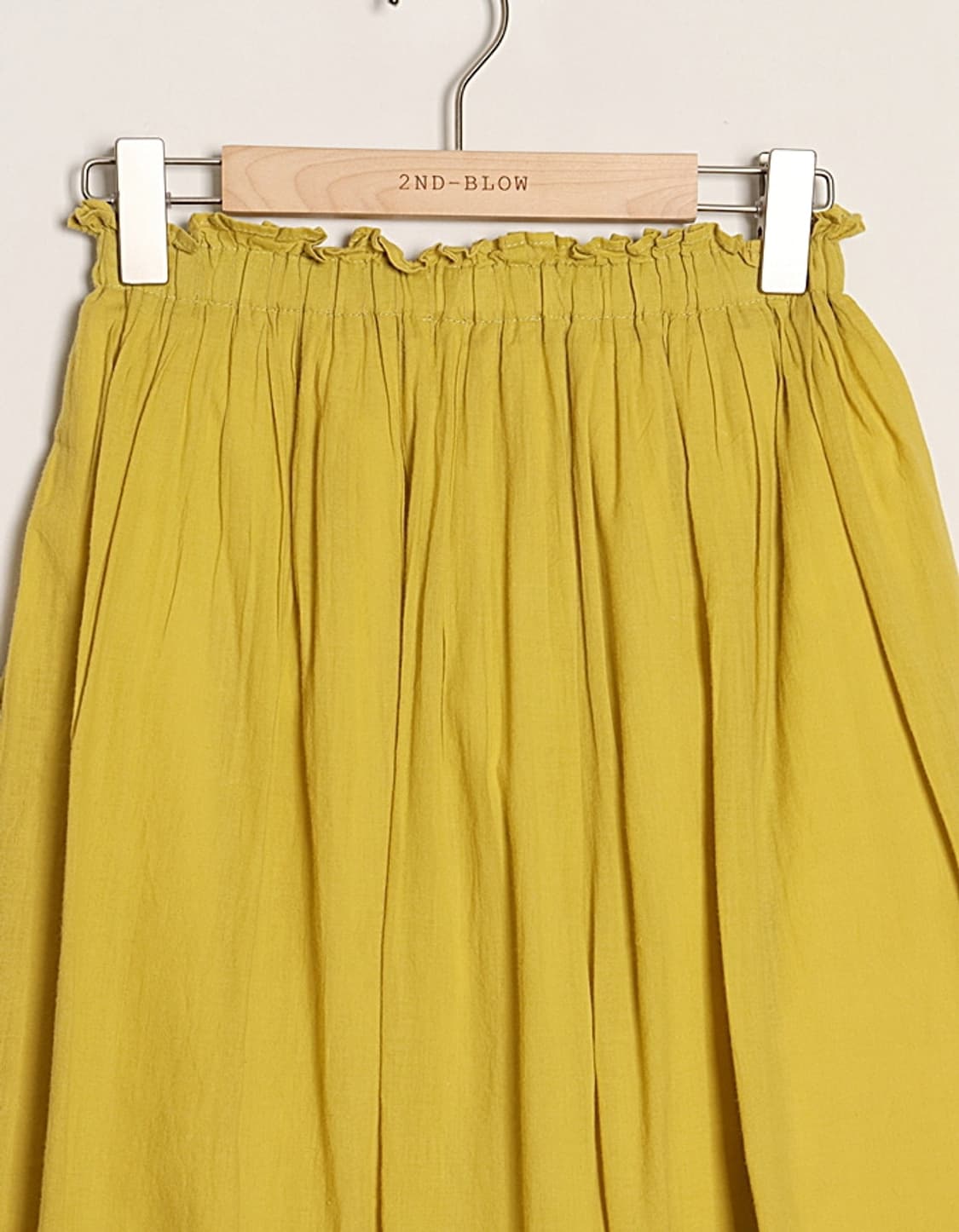 Samansa Mos2 blue Cotton Flared Skirt  상품이미지2