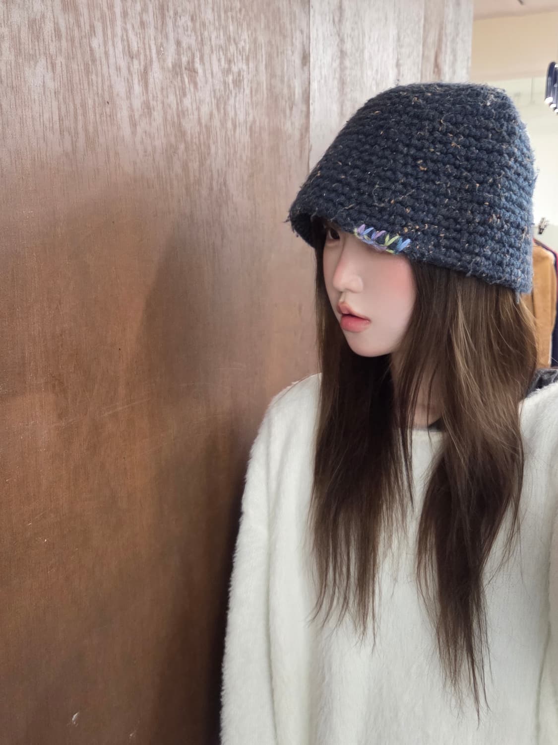 Handmade 뜨개질 버킷햇 상품이미지1