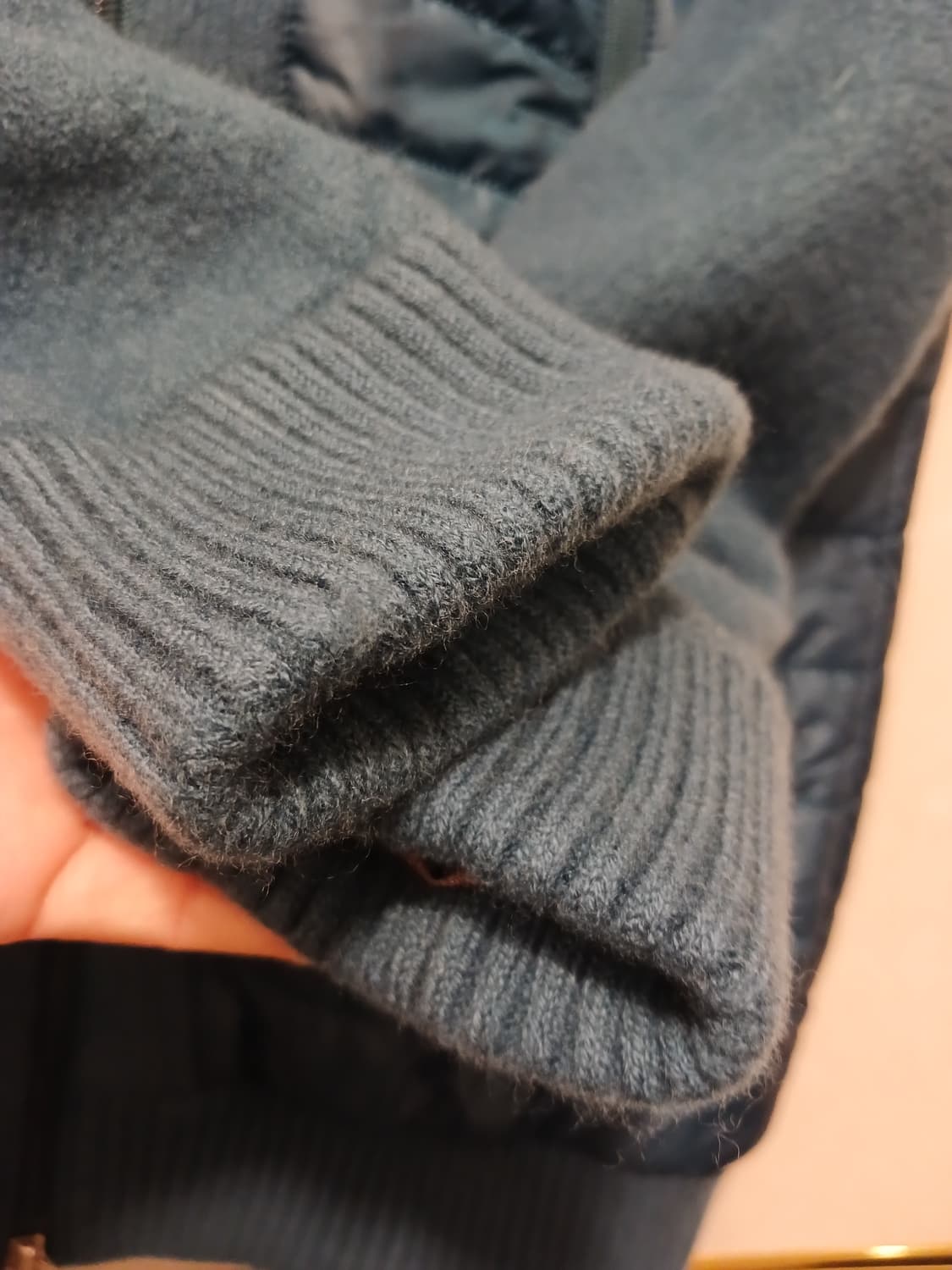 파리게이츠 정품 블루종 모직 집업 니트 0 사이즈 상품이미지7