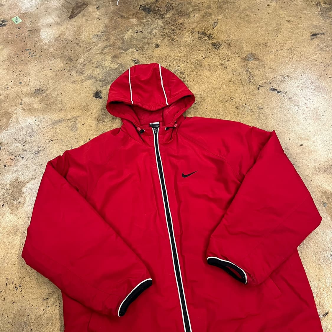 [정품/L] 나이키 레드 바람막이 후드 자켓 b18 상품이미지1