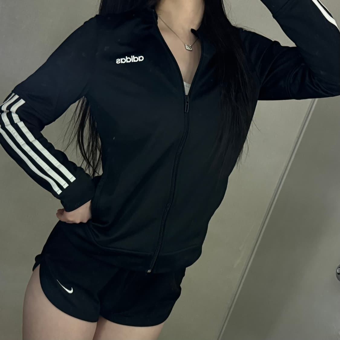 아디다스 영어로고 삼선 트랙탑 져지 상품이미지3