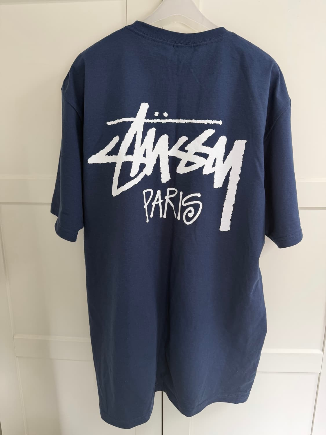 스투시 파리 네이비 반팔 티셔츠 상품이미지2