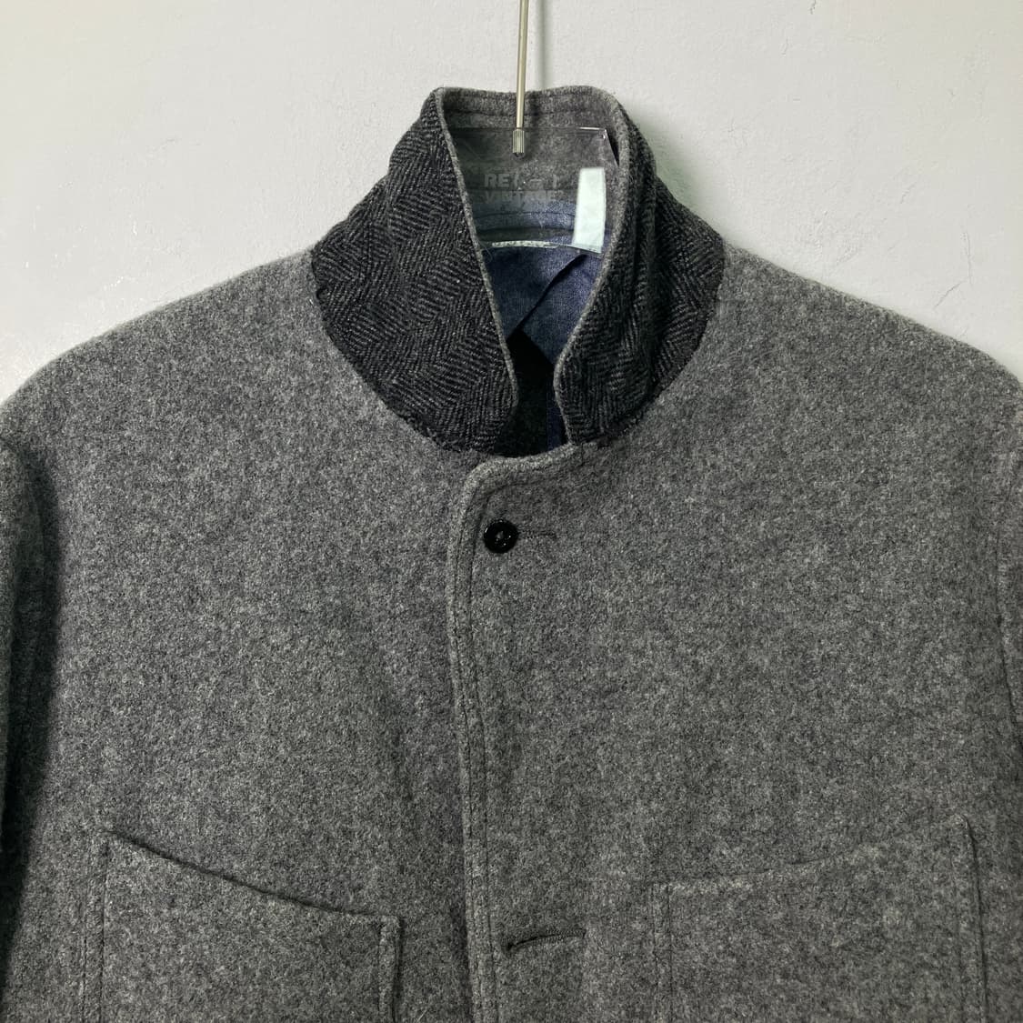 Monitaly 모니탈리 그레이 울 블레이저 자켓 상품이미지5