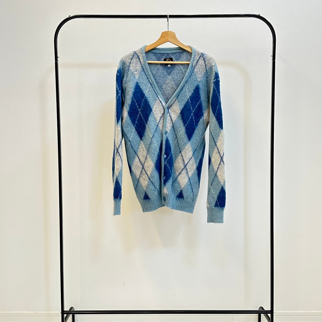 니들스 아가일 모헤어 가디건  상품이미지1