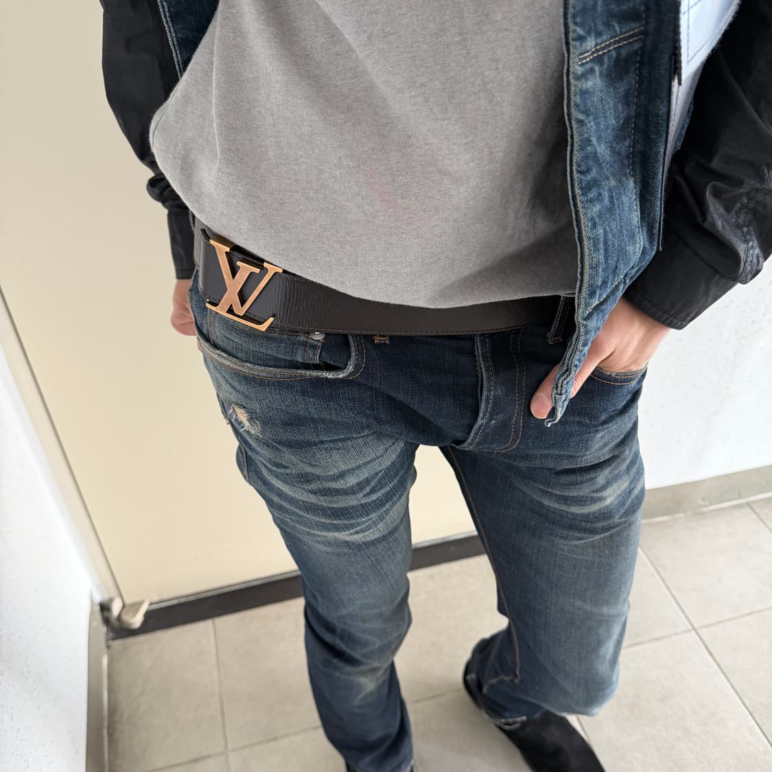 루이비통 레더 벨트 상품이미지1