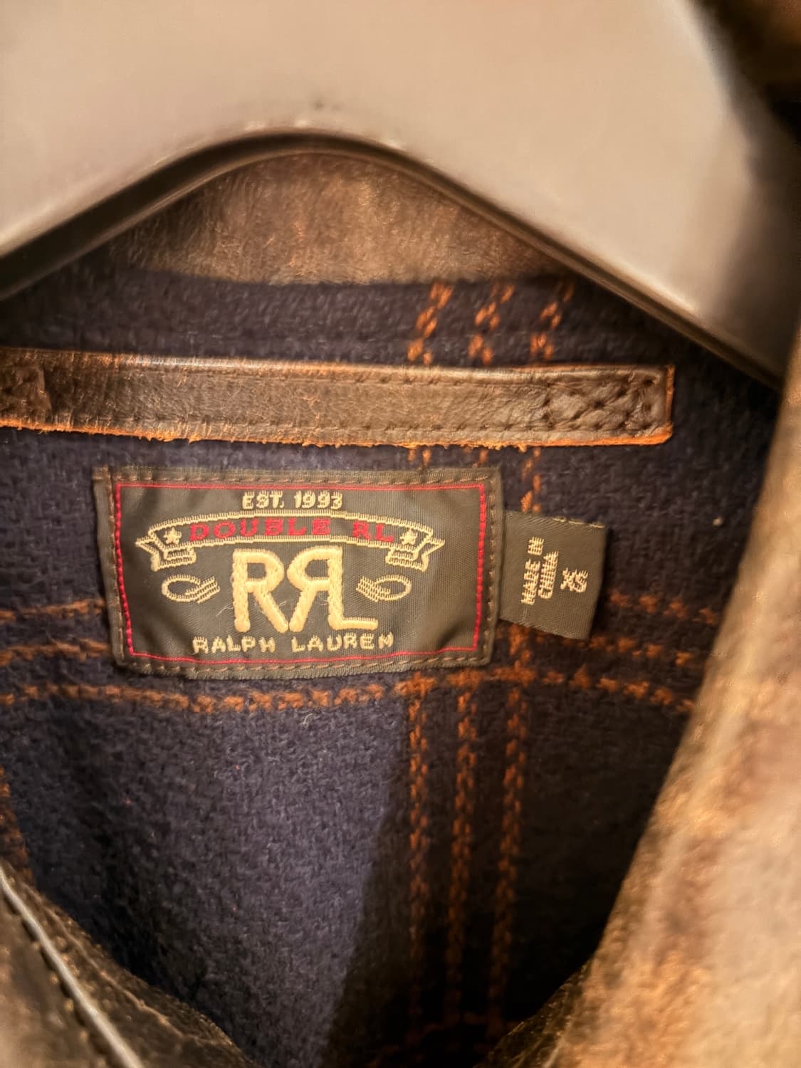 RRL 더블알엘  뉴스보이 레더자켓 XS 사이즈 상품이미지3