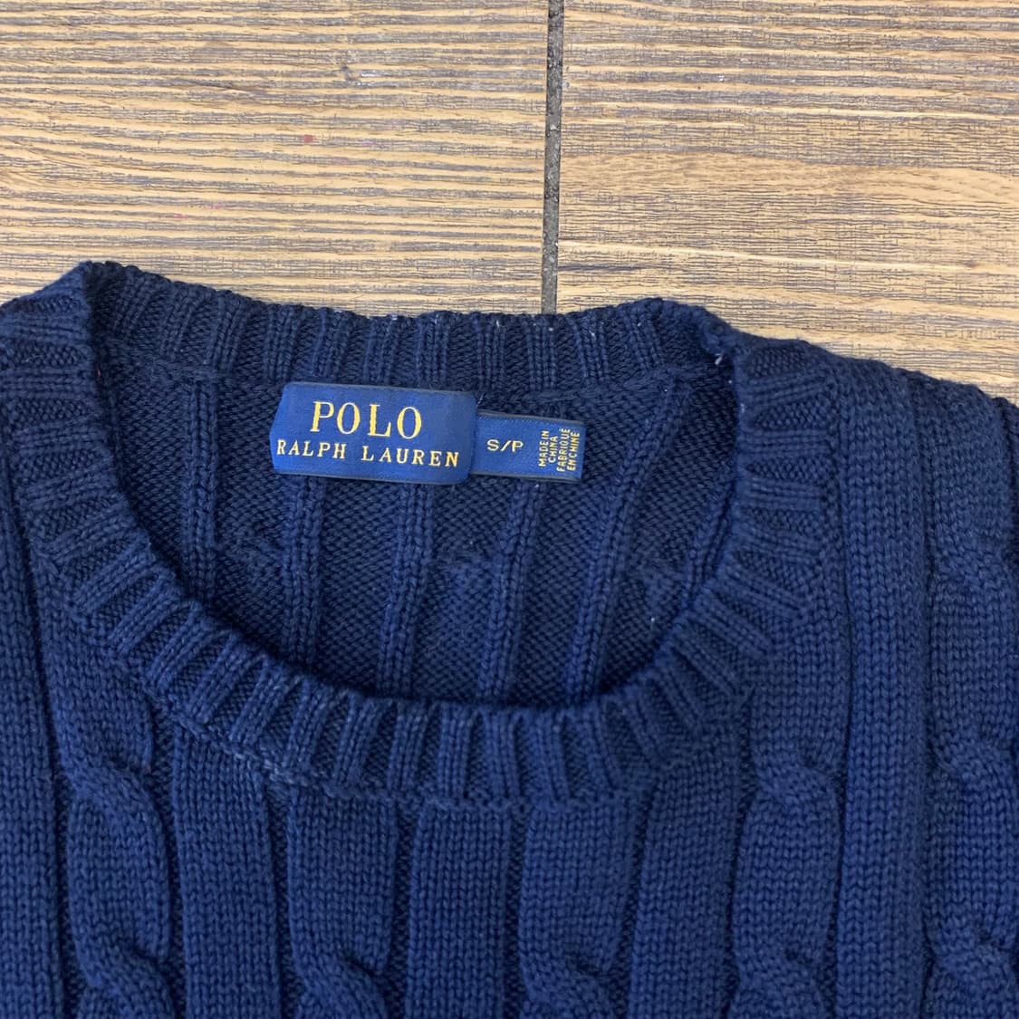 폴로 랄프로렌 케이블 니트 S 상품이미지4