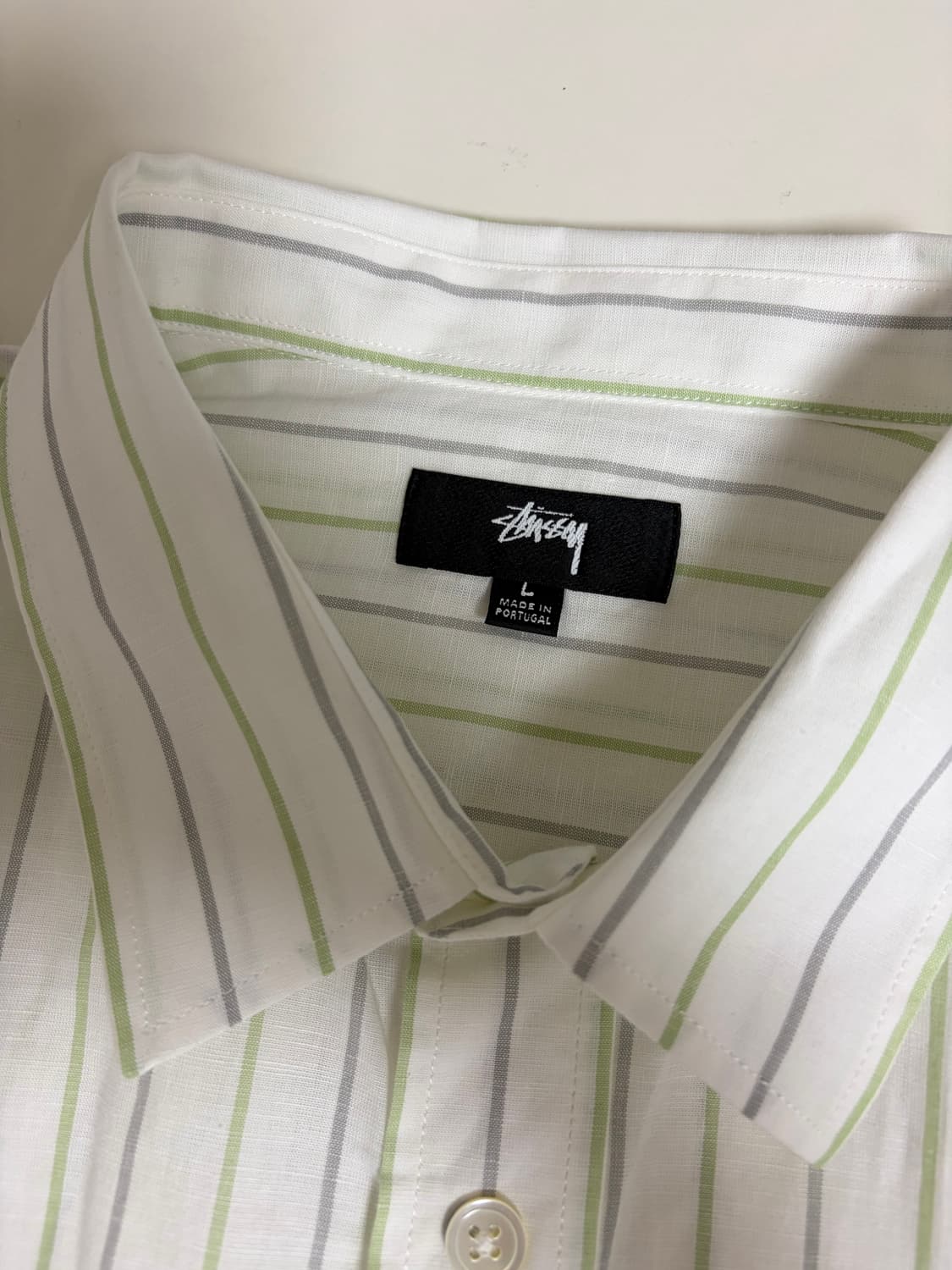 Stussy cotton linen stripe shirt L사이즈 상품이미지9