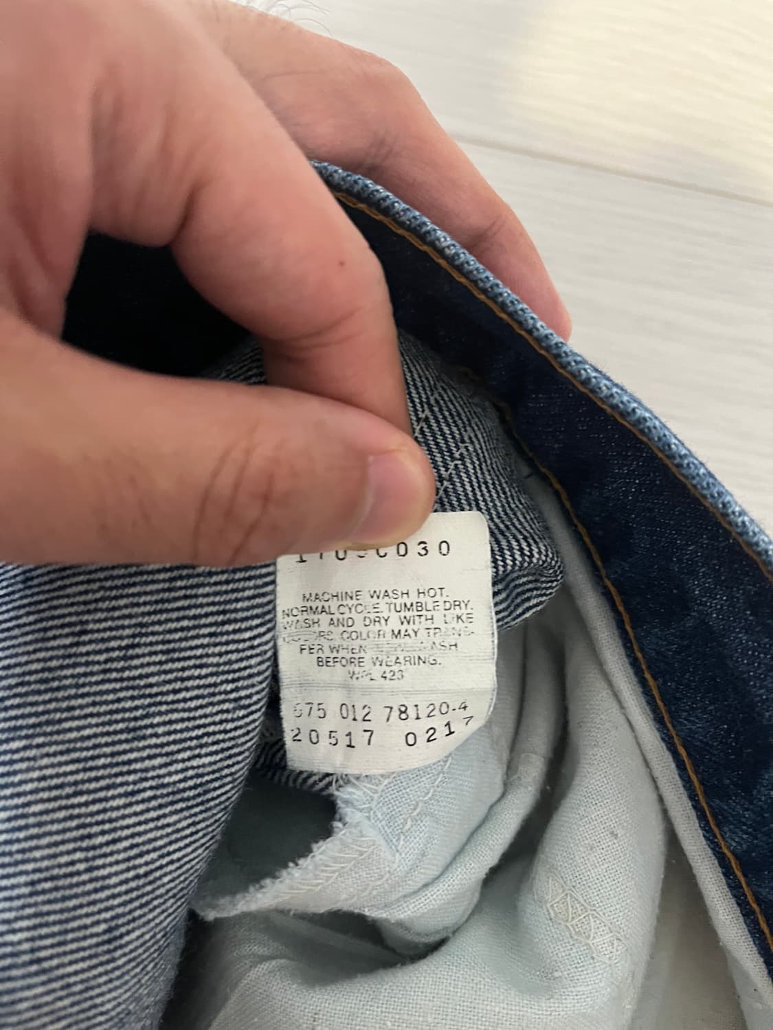 빈티지 리바이스517 오렌지탭 34x30 made in USA 상품이미지5