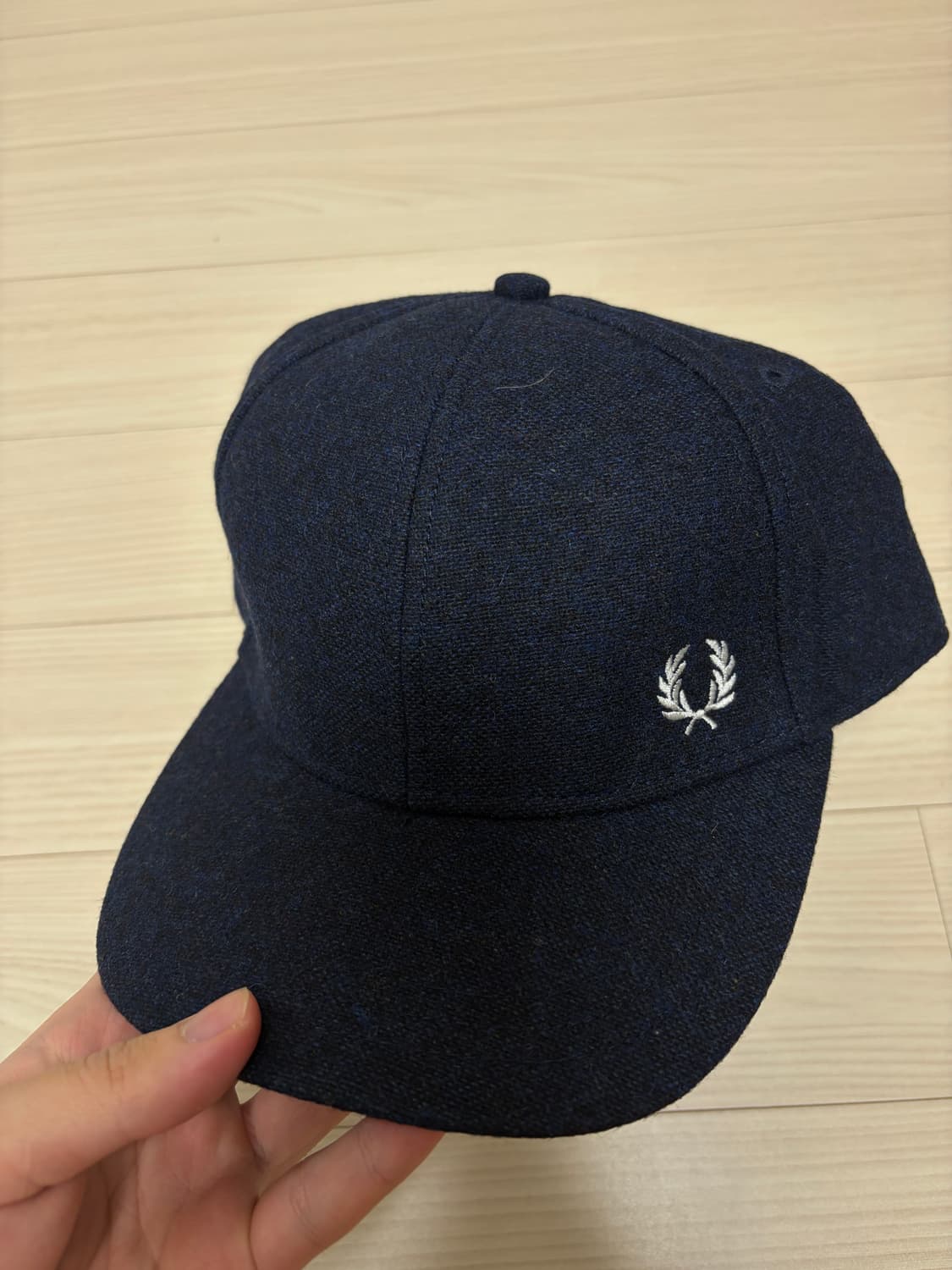 프레드페리 6패널 울 캡 네이비 새상품 상품이미지1